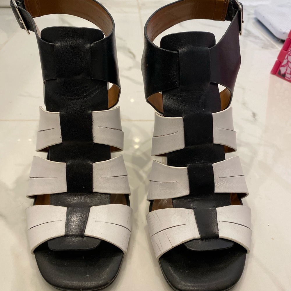 Halston block heels--timeless look!